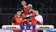 Kết quả CA TP.HCM 3–4 Ninh Bình: Hoàng Đức ghi bàn, Ninh Bình tiếp tục bất bại